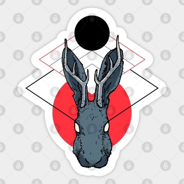 Jackalope Alternate Sticker by Spykles